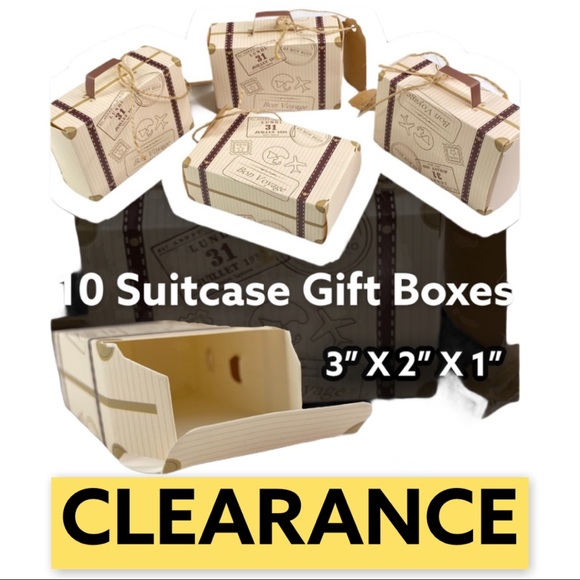 Other - 30 Suitcase Gift Boxes CLEARANCE